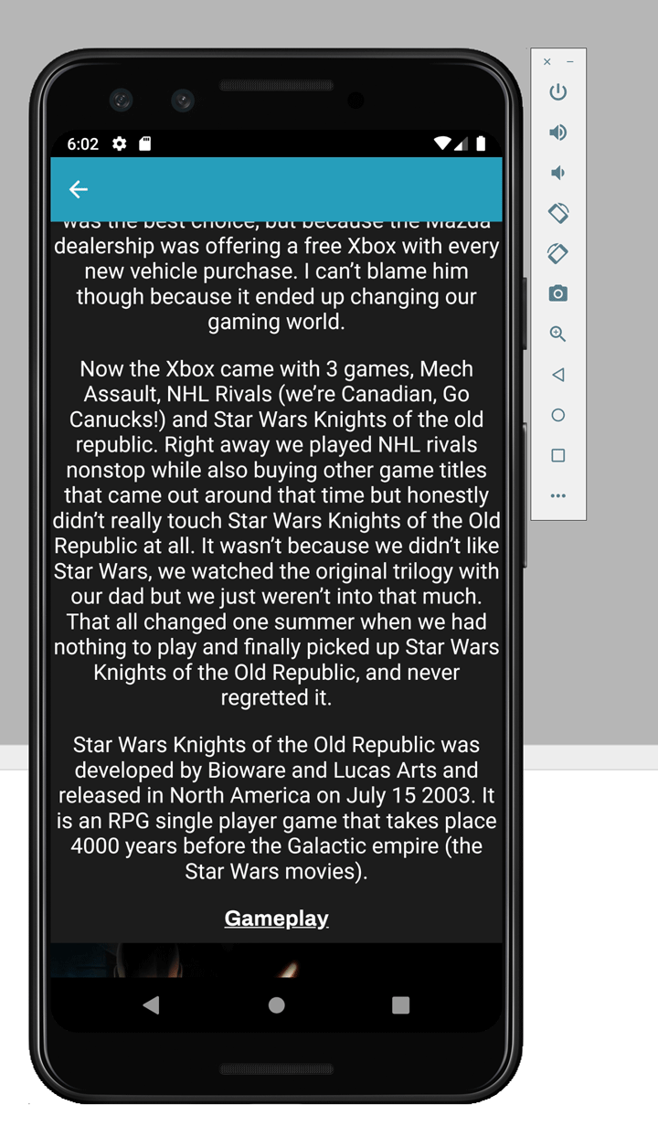 A review for the classic videogame: Star Wars Knights of the Old Republic
